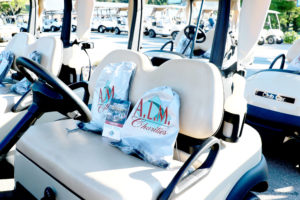 Golf Carts with ALM Charities Bags